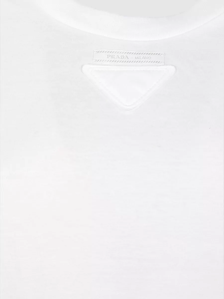 Prada Crewneck Jersey T-Shirt