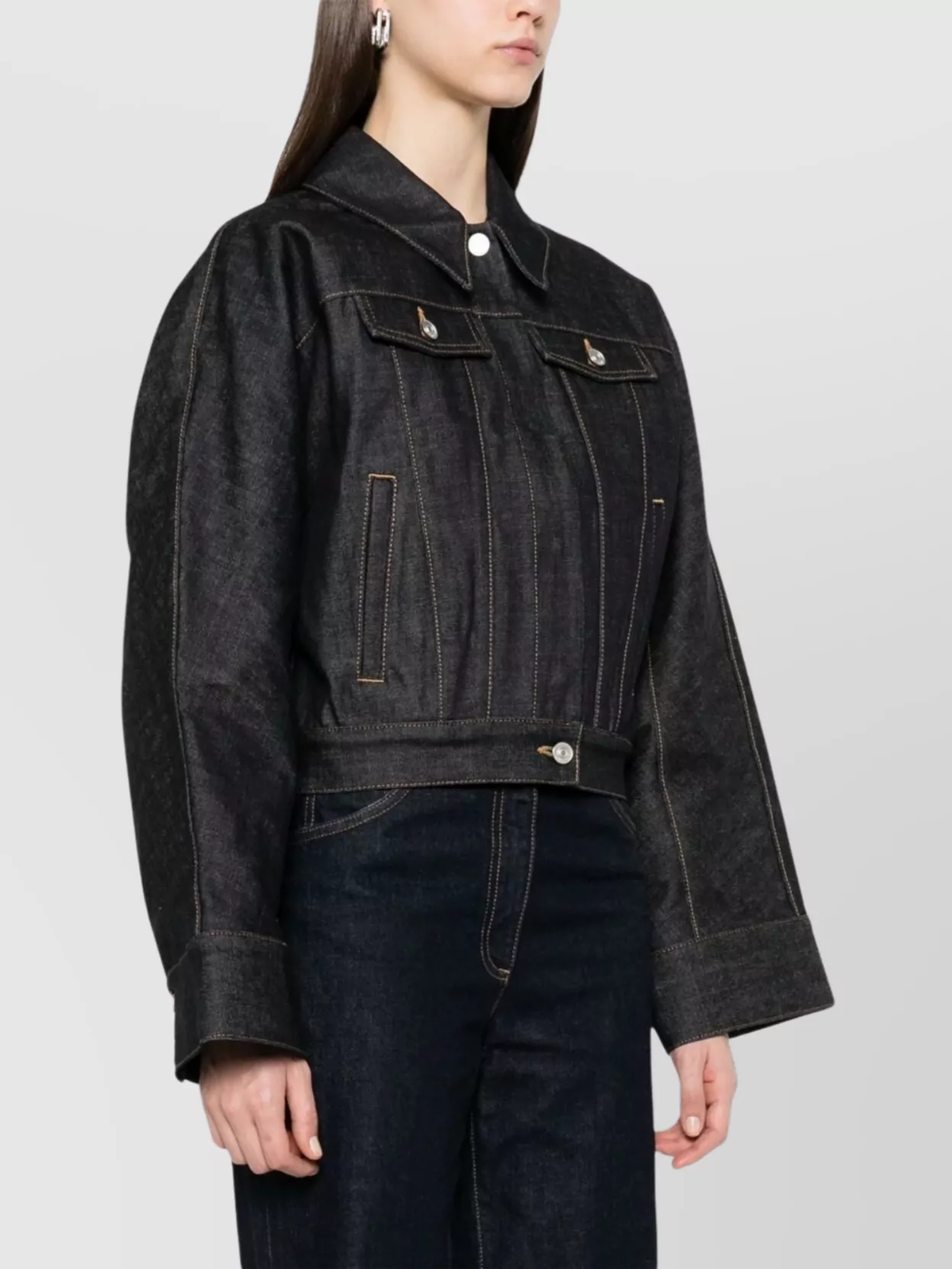 Givenchy Cropped Length Blazer Contrast Stitching