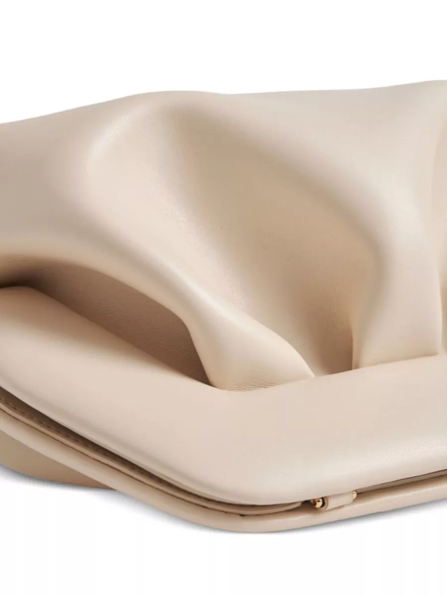 Themoiré Bios Medium Vegan Leather Pleated Clutch