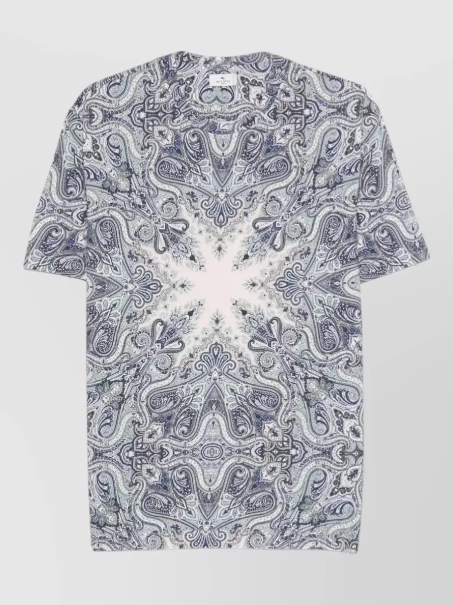 Etro paisley print cotton short-sleeve t-shirt