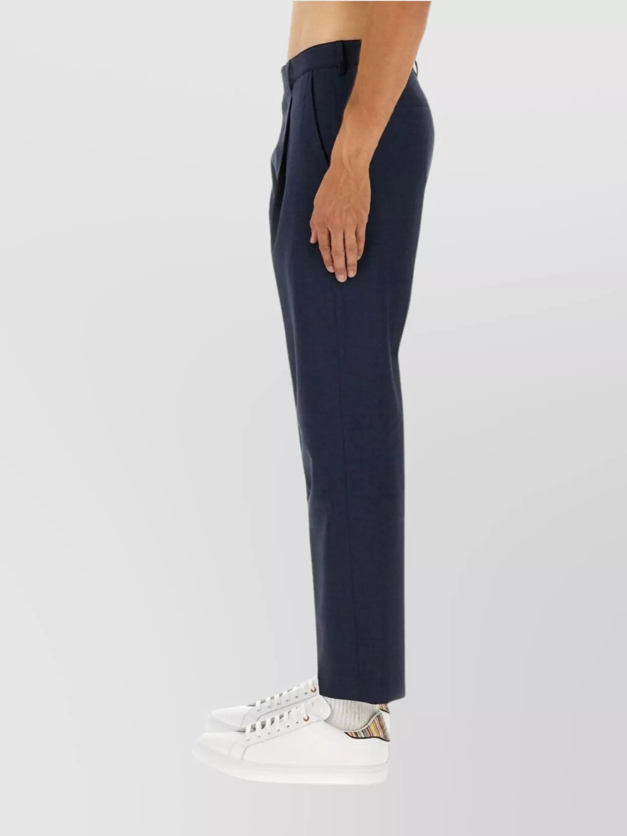 Paul Smith Tailored Trousers Cropped Length In Blue