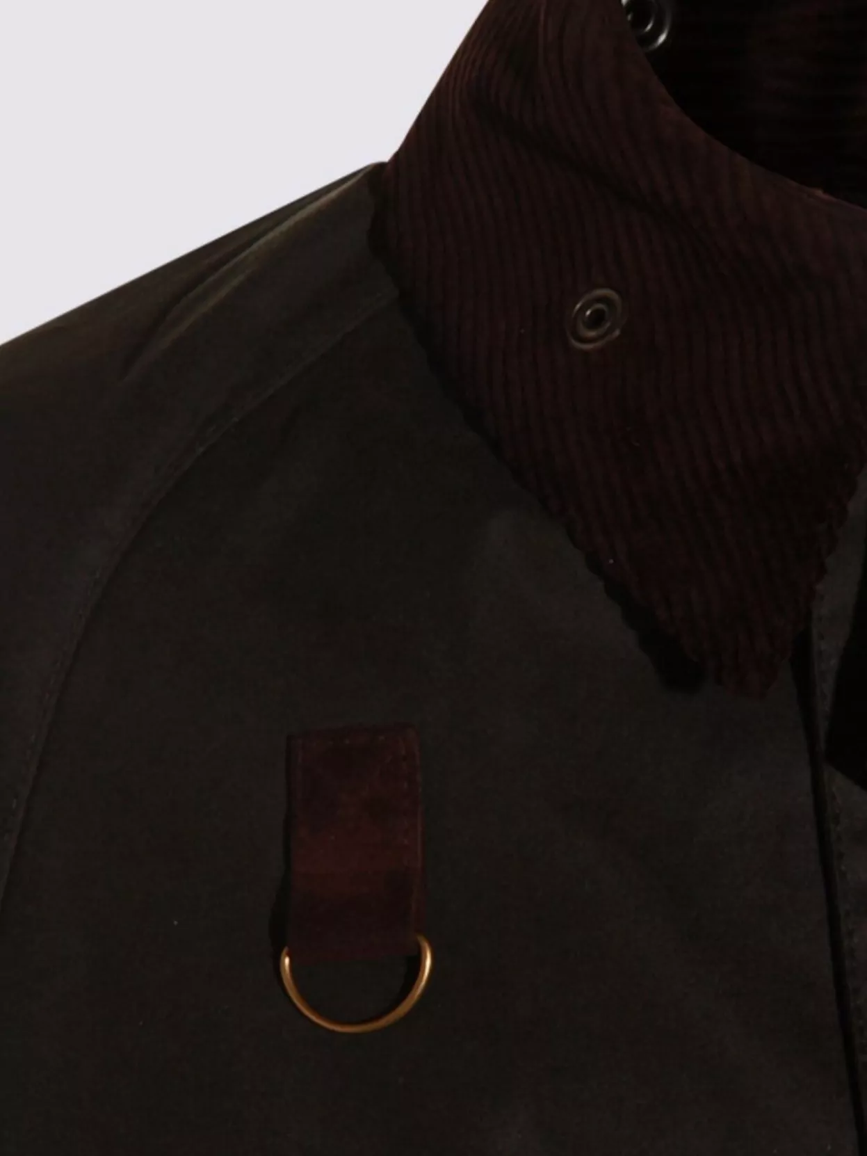 Barbour Casual Jacket With Corduroy Collar And Pockets