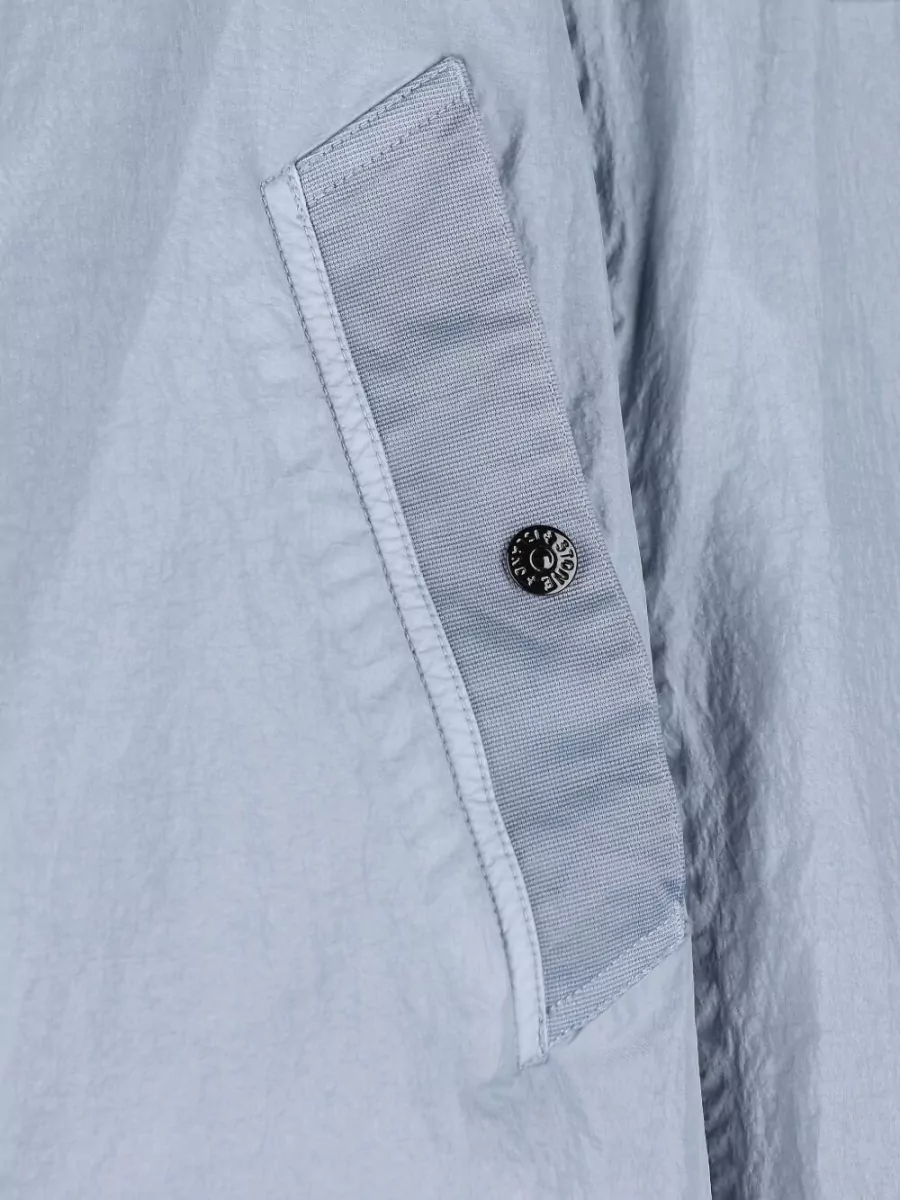 Stone Island Blazer Lightweight Hood Side Pockets Buttons