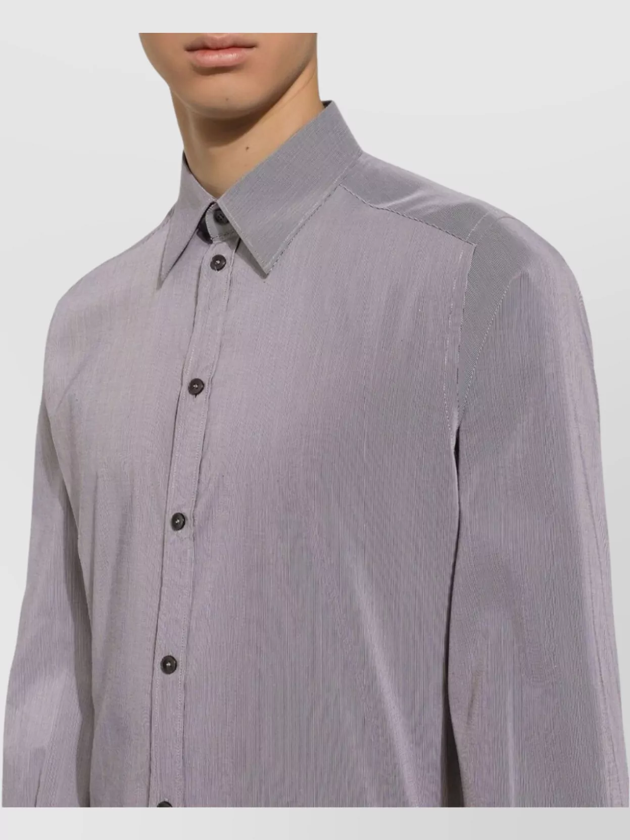 Dolce&Gabbana Striped Shirt Button Accents