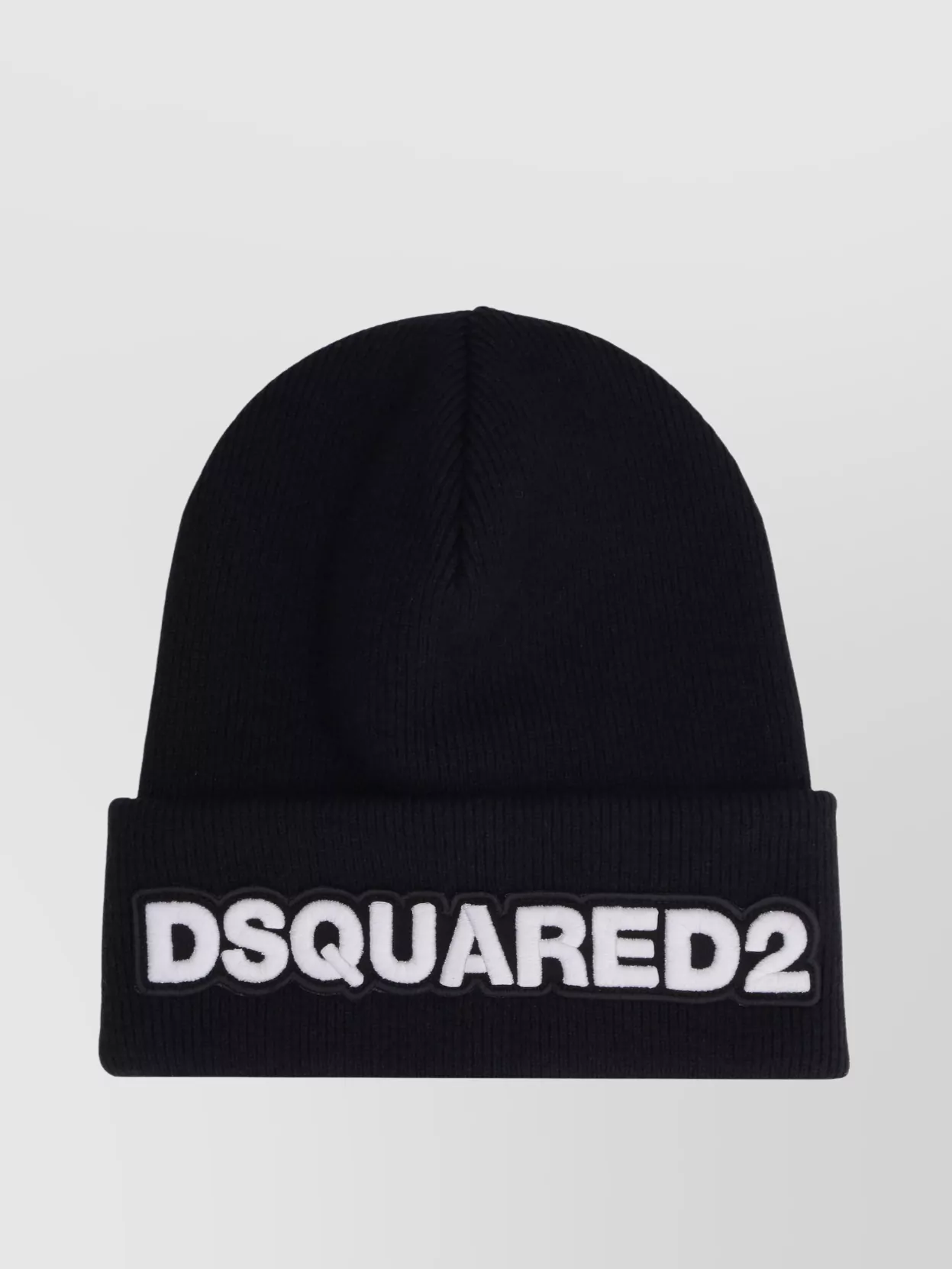 Dsquared2 Dsquared Men Black Wool Beanie Hat