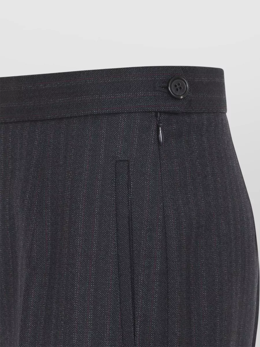 Jil Sander Pinstriped Slim-Fit Tapered Suit Trousers