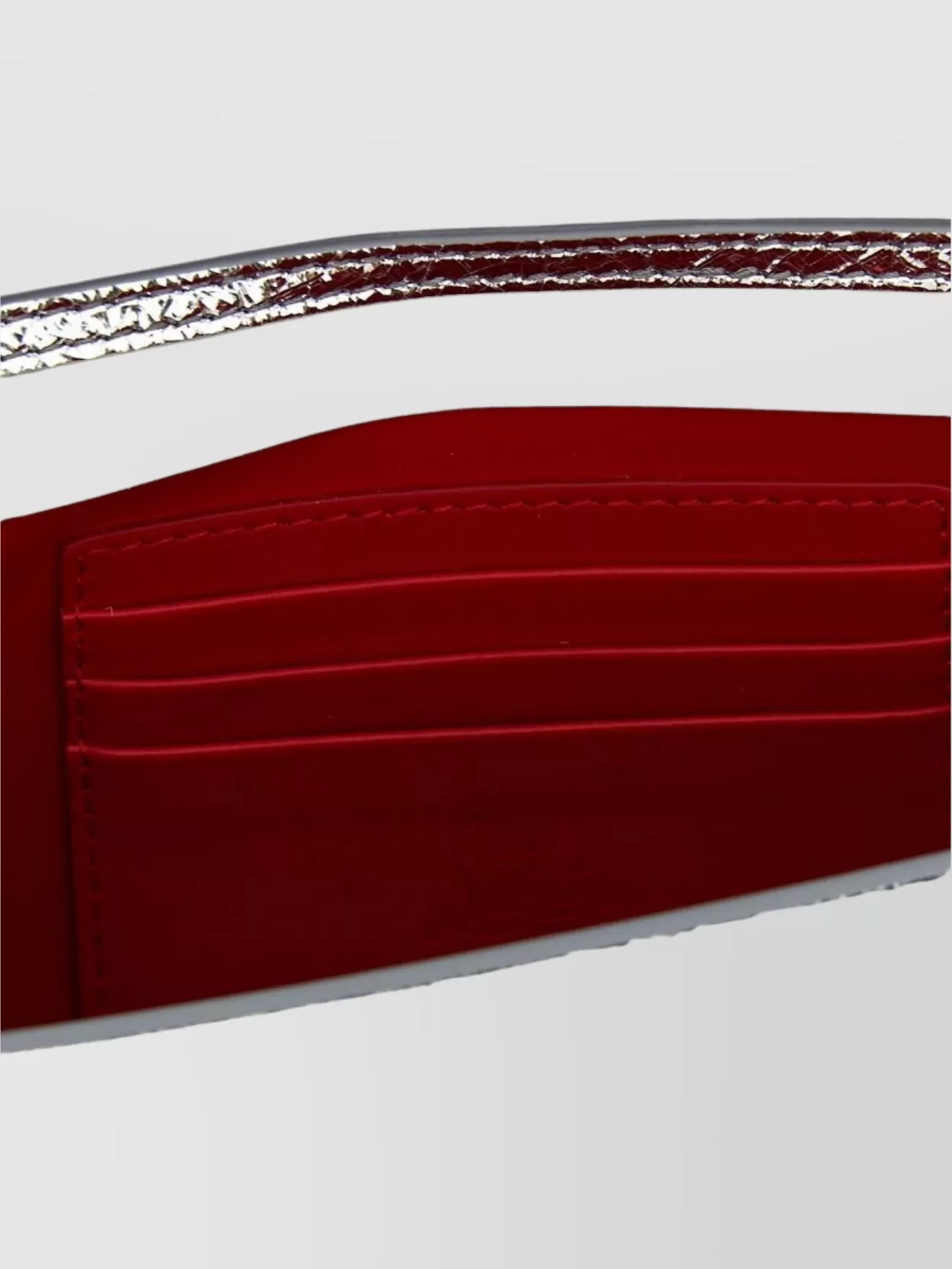 Christian Louboutin '54 Chain Strap Metallic Finish Clutch'