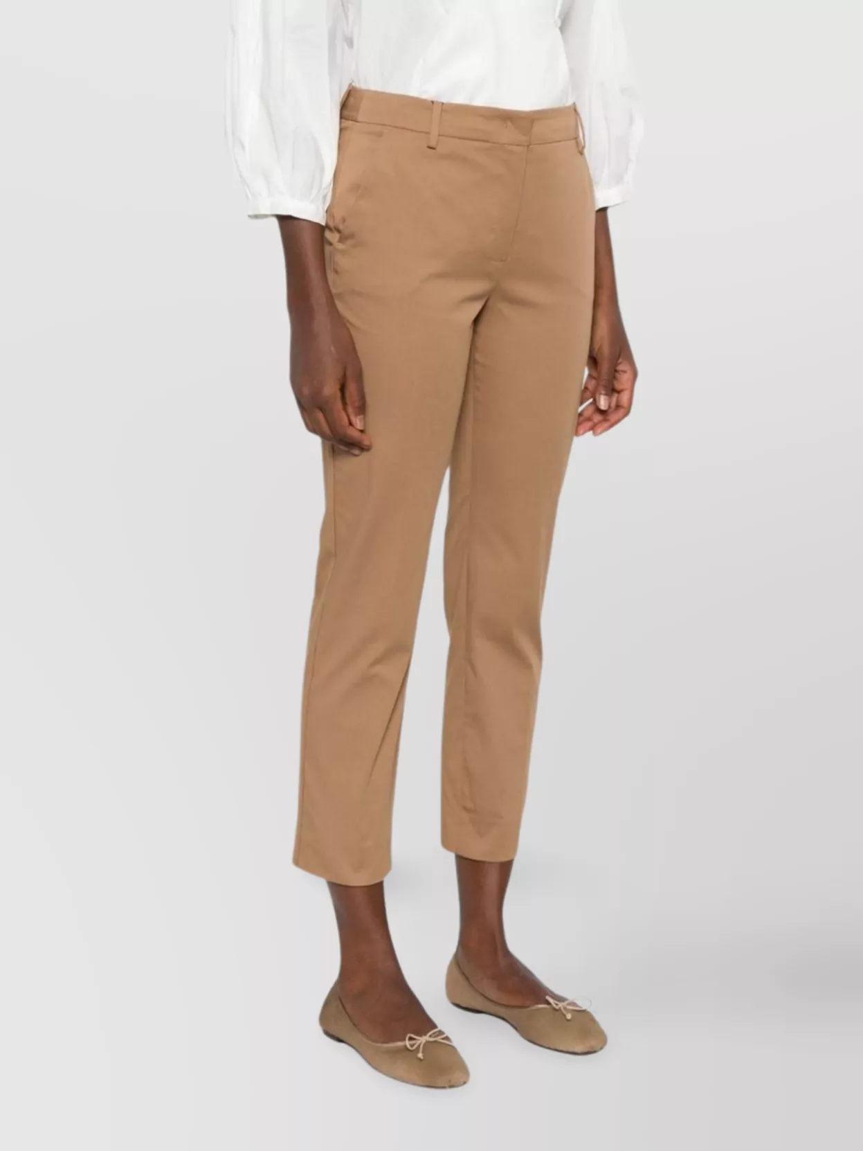 Weekend Max Mara Trousers With Back And Side Pockets In Neutral