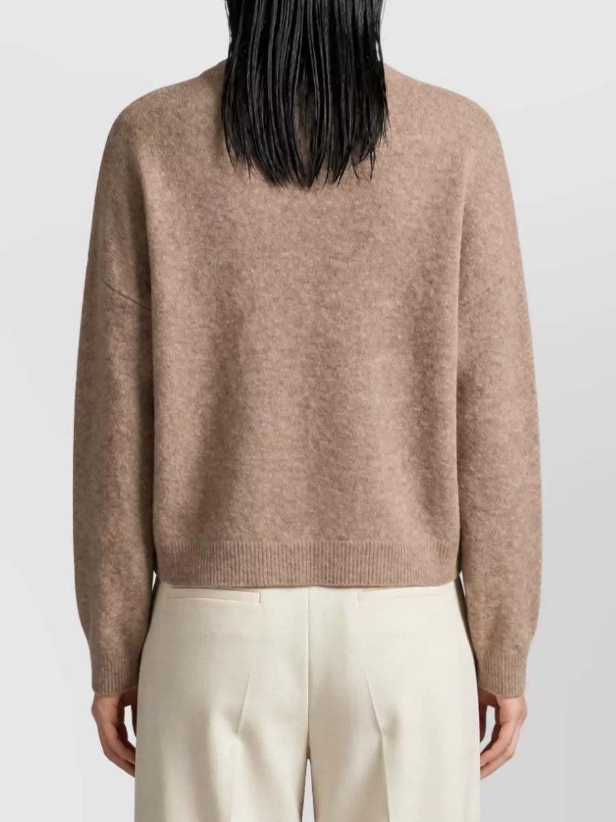 Loulou Studio Ribbed Crew Neck Relaxed-Fit Sweater