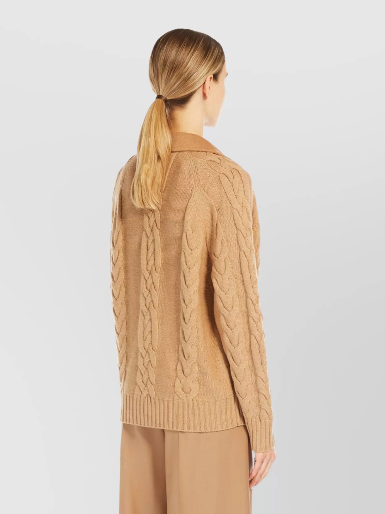 Max Mara Double-breasted Jacket With Textured Knit