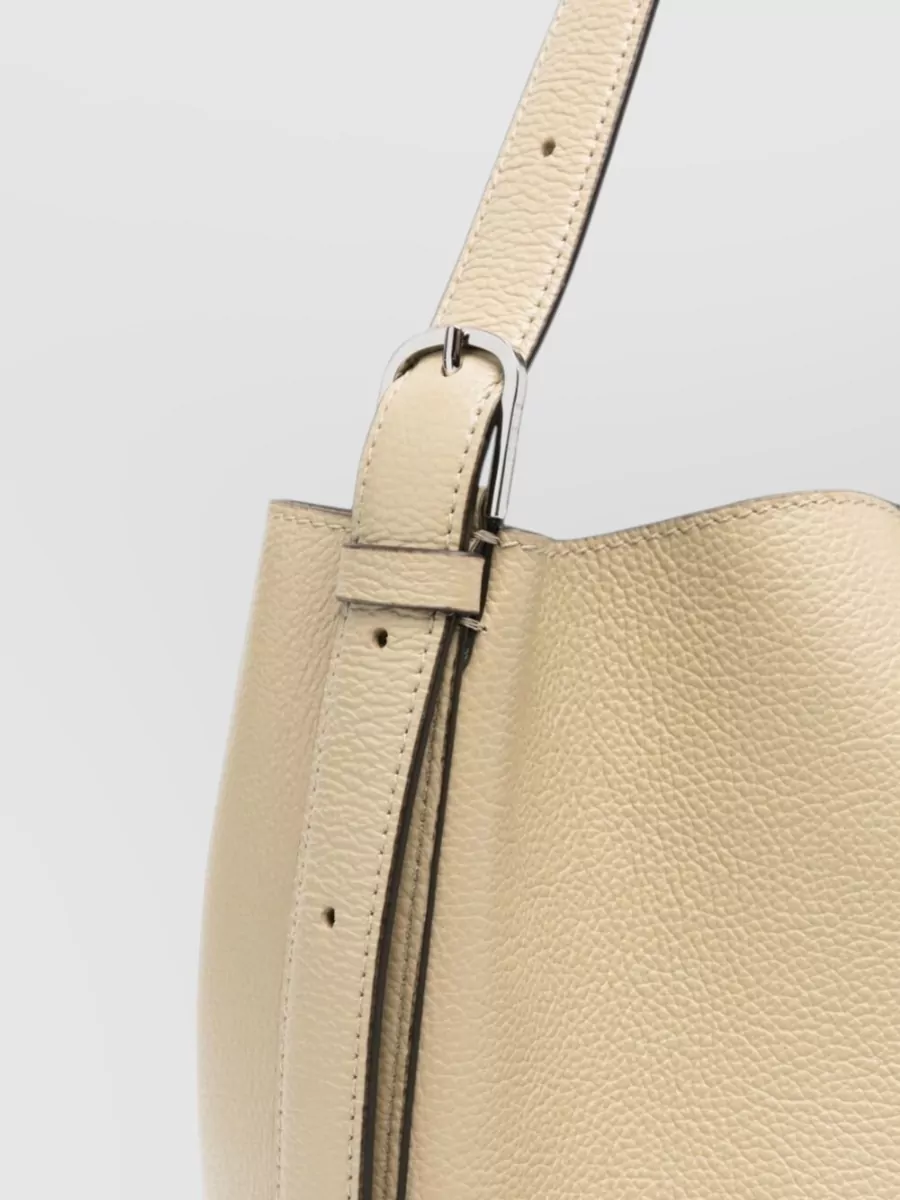 Totême Leather Belted Shoulder Bag