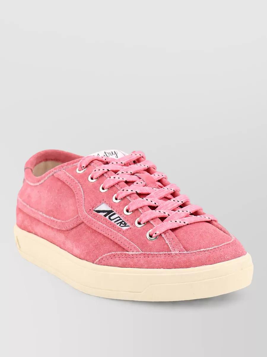 Autry Suede Low-Top Lace-Up Sneakers