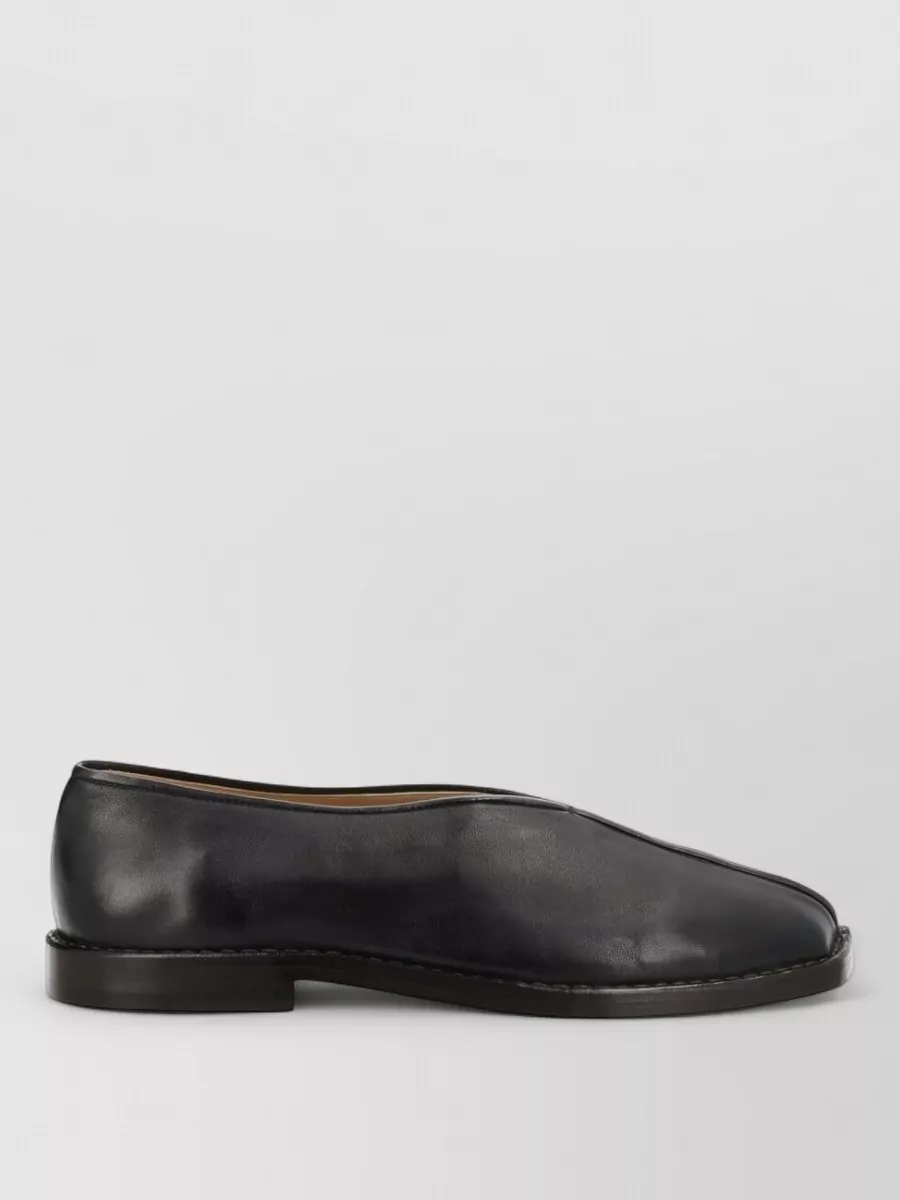 Lemaire lamb leather loafers