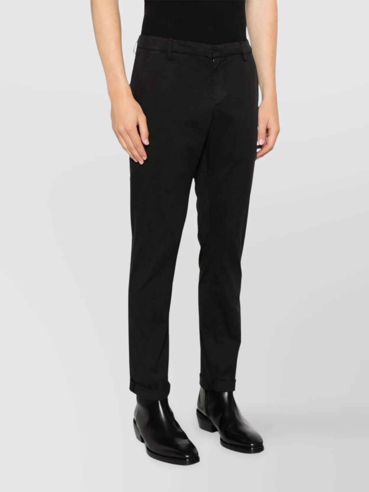 Dondup Trousers Featuring Belt Loops And Pockets In Black