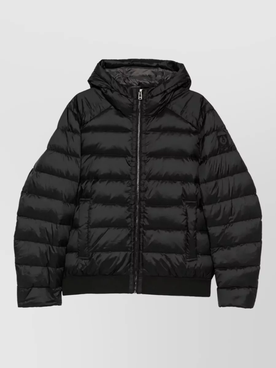 Belstaff hooded ribbed-hem padded jacket
