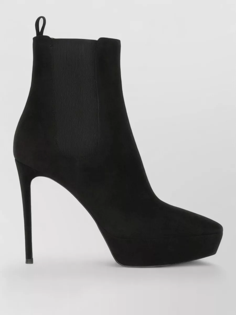 Gianvito Rossi Suede Leather Ankle Boots