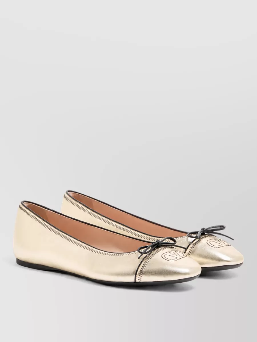 Valentino Garavani Leather Ballet Flats