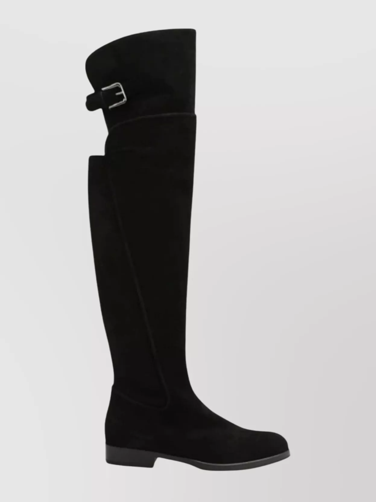 Dolce & Gabbana Over-the-knee Boots Featuring Buckle Detail In Black