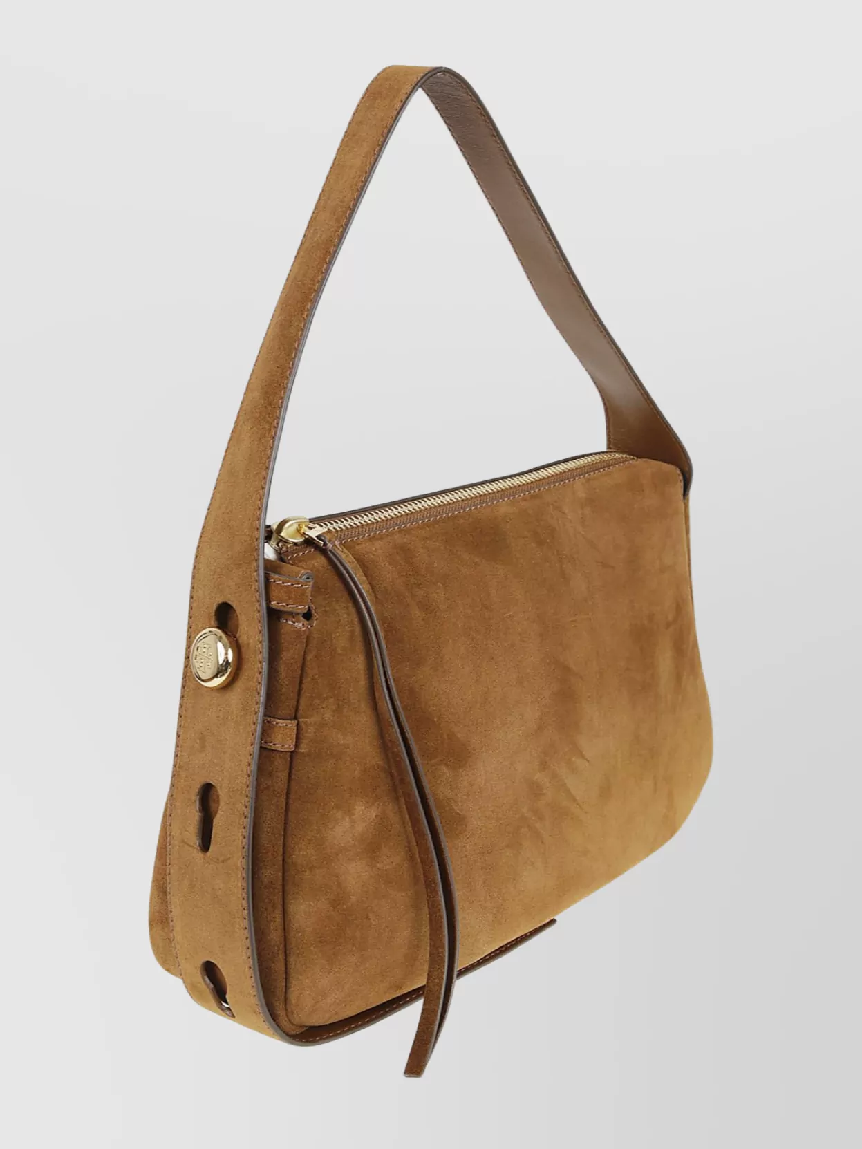 Tory Burch Suede Shoulder Bag Adjustable Strap Detail