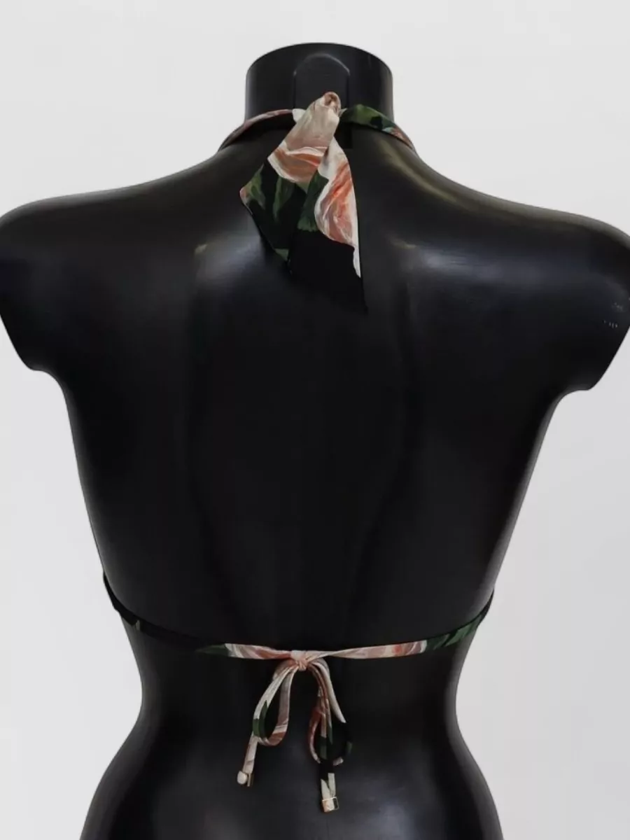 Dolce&Gabbana Metallic High-Rise Bikini Bottoms
