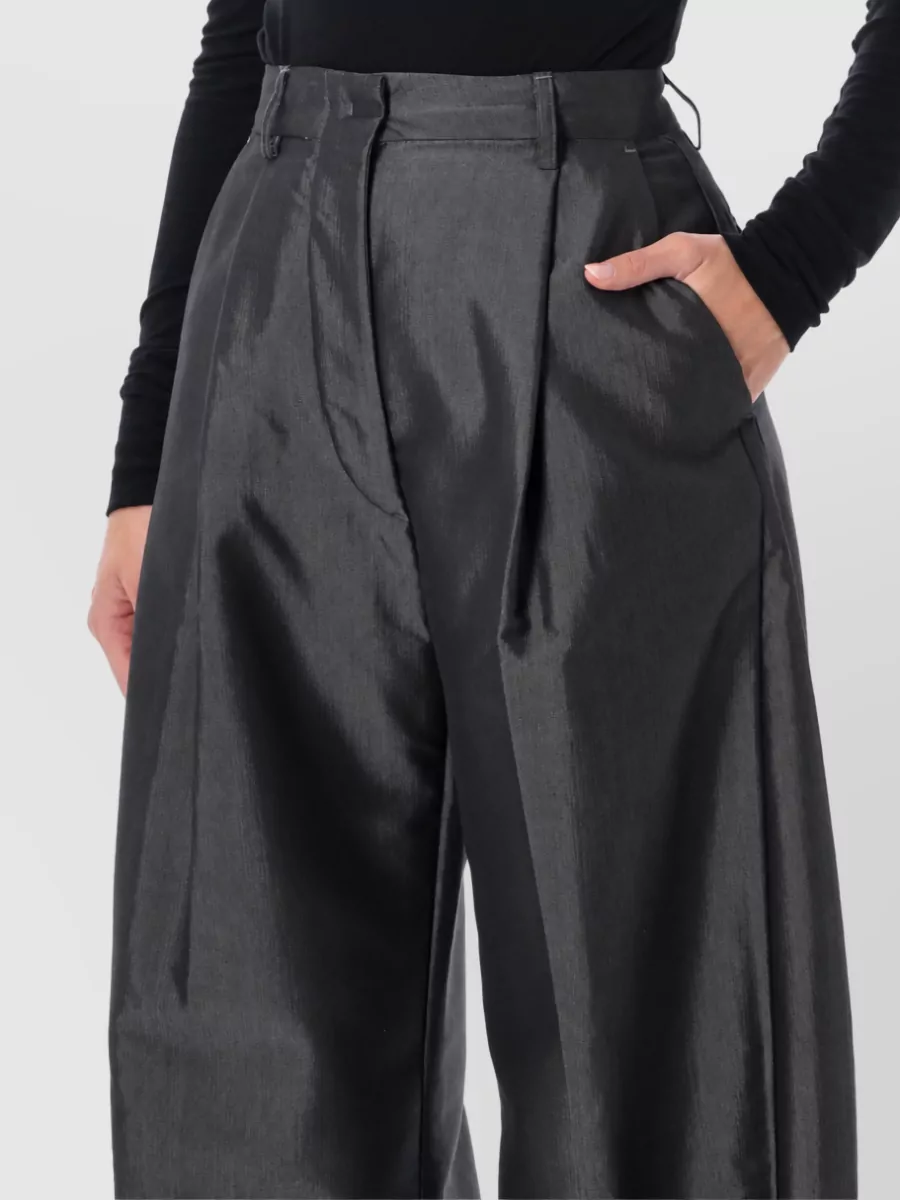 Thelatest High-Rise Pleated Wide-Leg Trousers