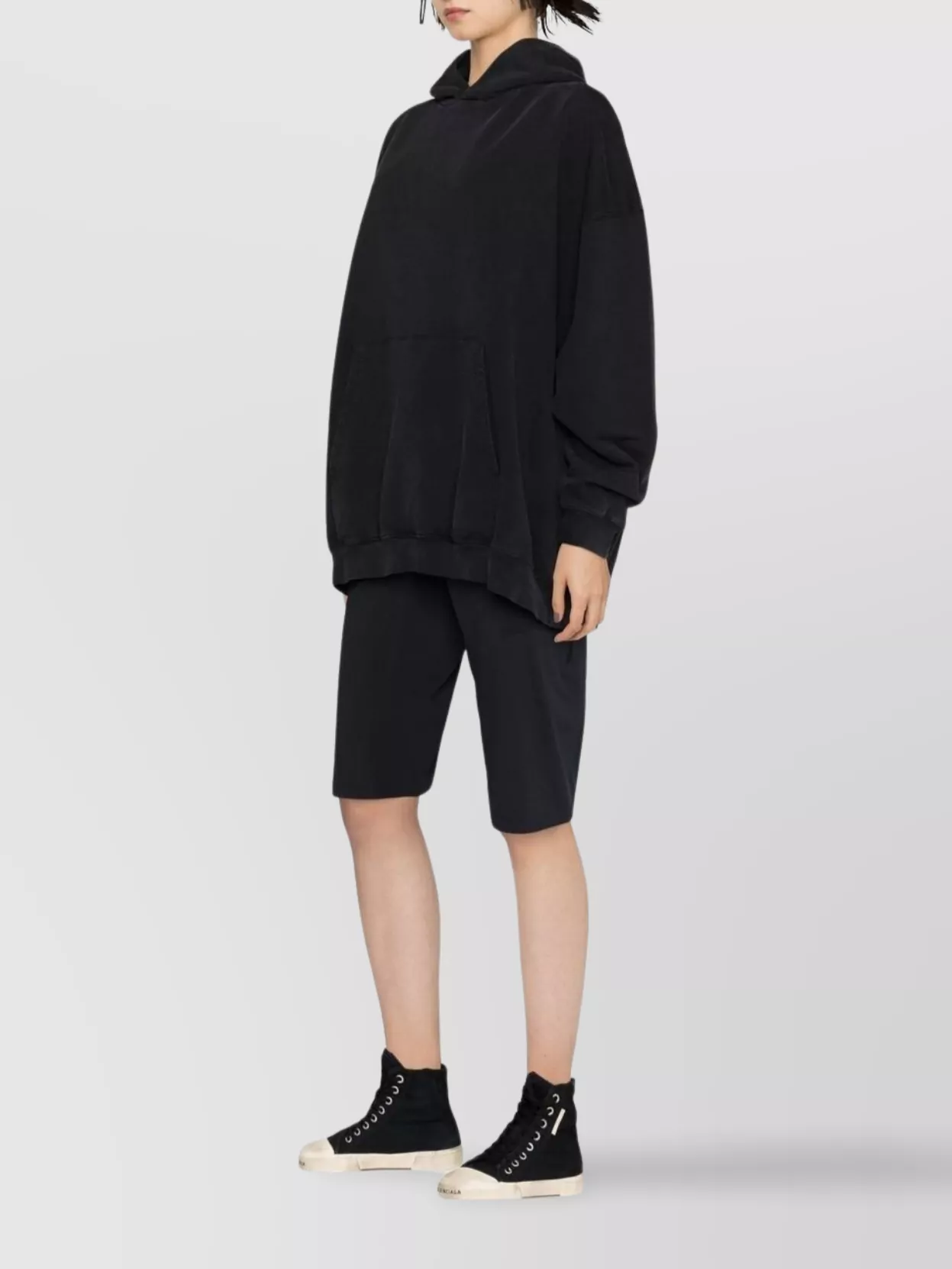 Balenciaga Sweatshirt Hooded Pouch Pocket
