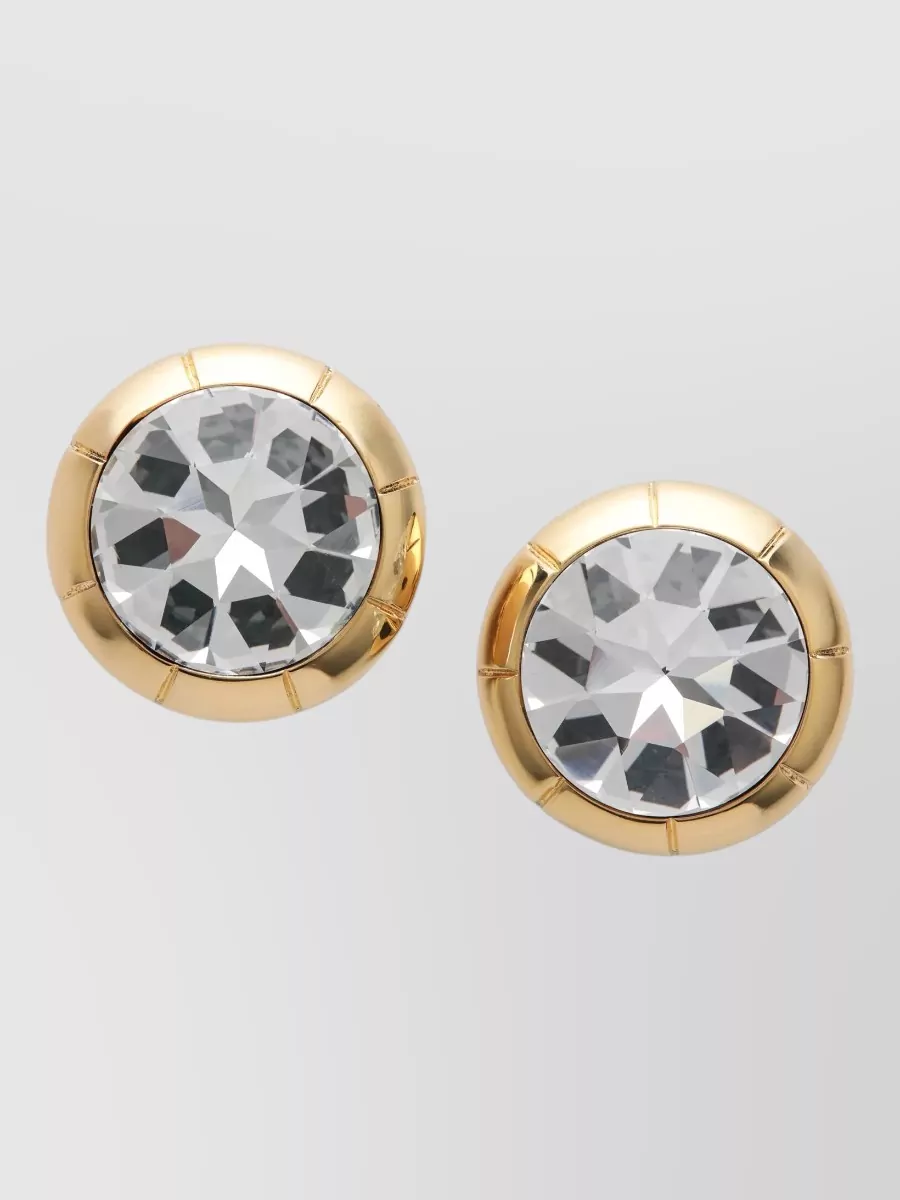 Alessandra Rich crystal-embellished clip-on earrings