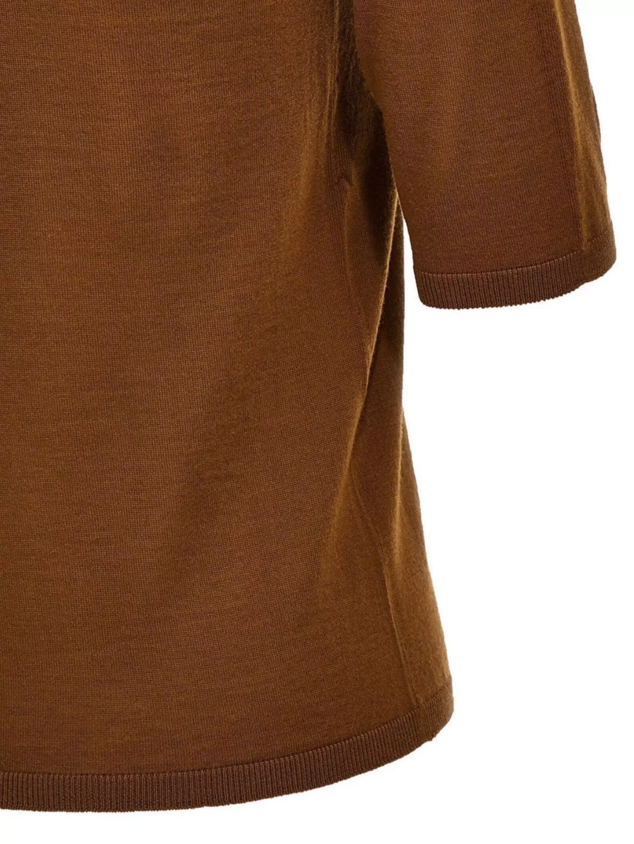 Max Mara Cecina Wool Turtleneck Sweater In Brown