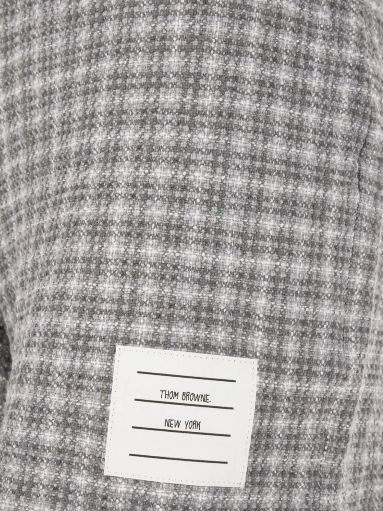 Thom Browne Tweed Checkered Shorts Elastic Waistband
