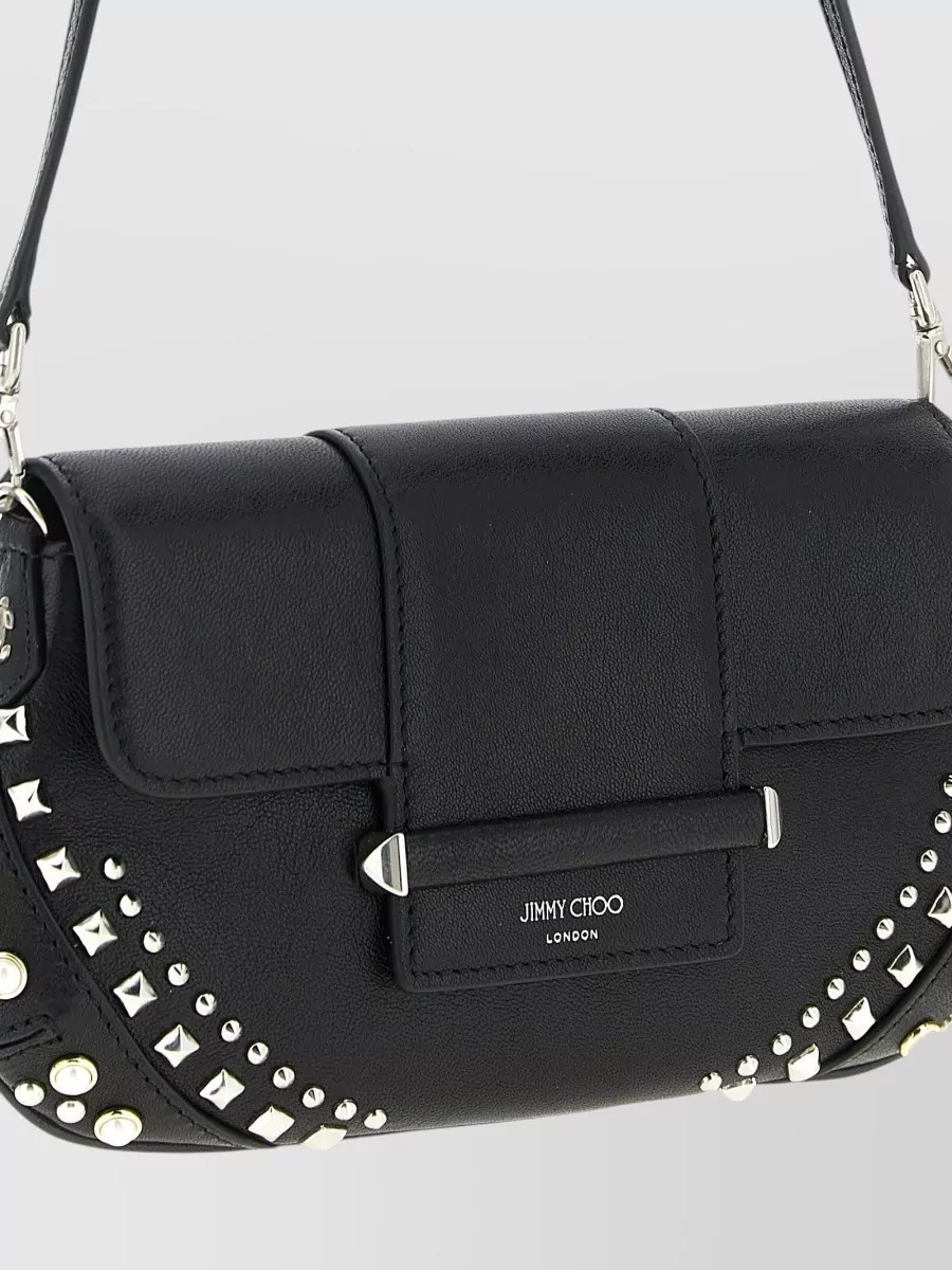 Jimmy Choo Bar Wallet Chain Bag Adjustable Strap