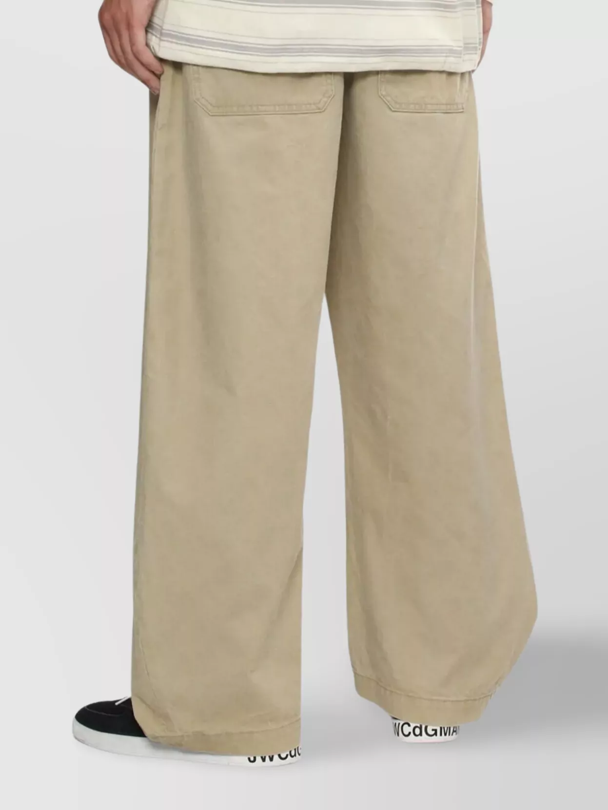 Comme Des Garçons Homme Wide Leg Trousers Pockets