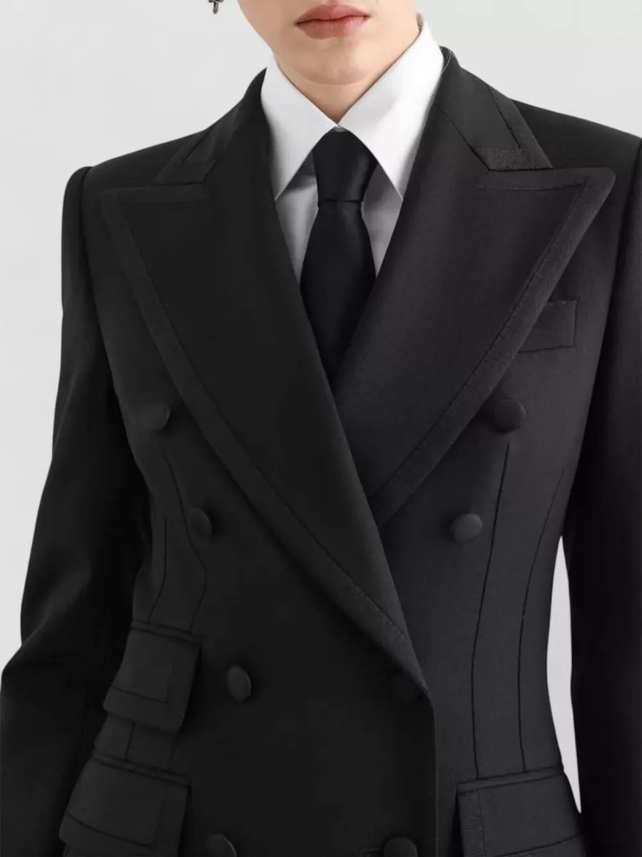 Dolce&Gabbana Silk Blend Suit Jacket