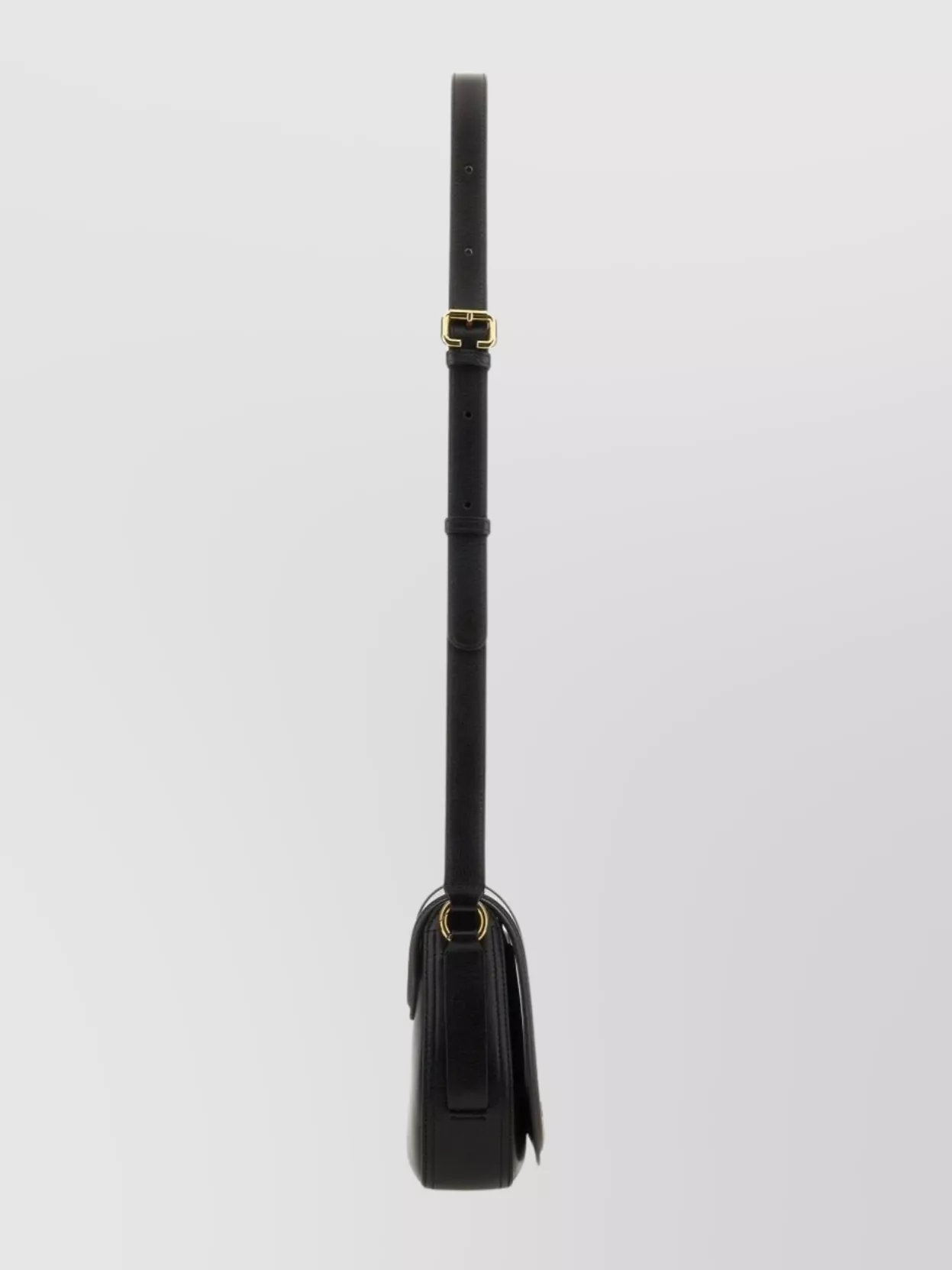 Chloé Small Saddle Bag Gold Tone Hardware In Black