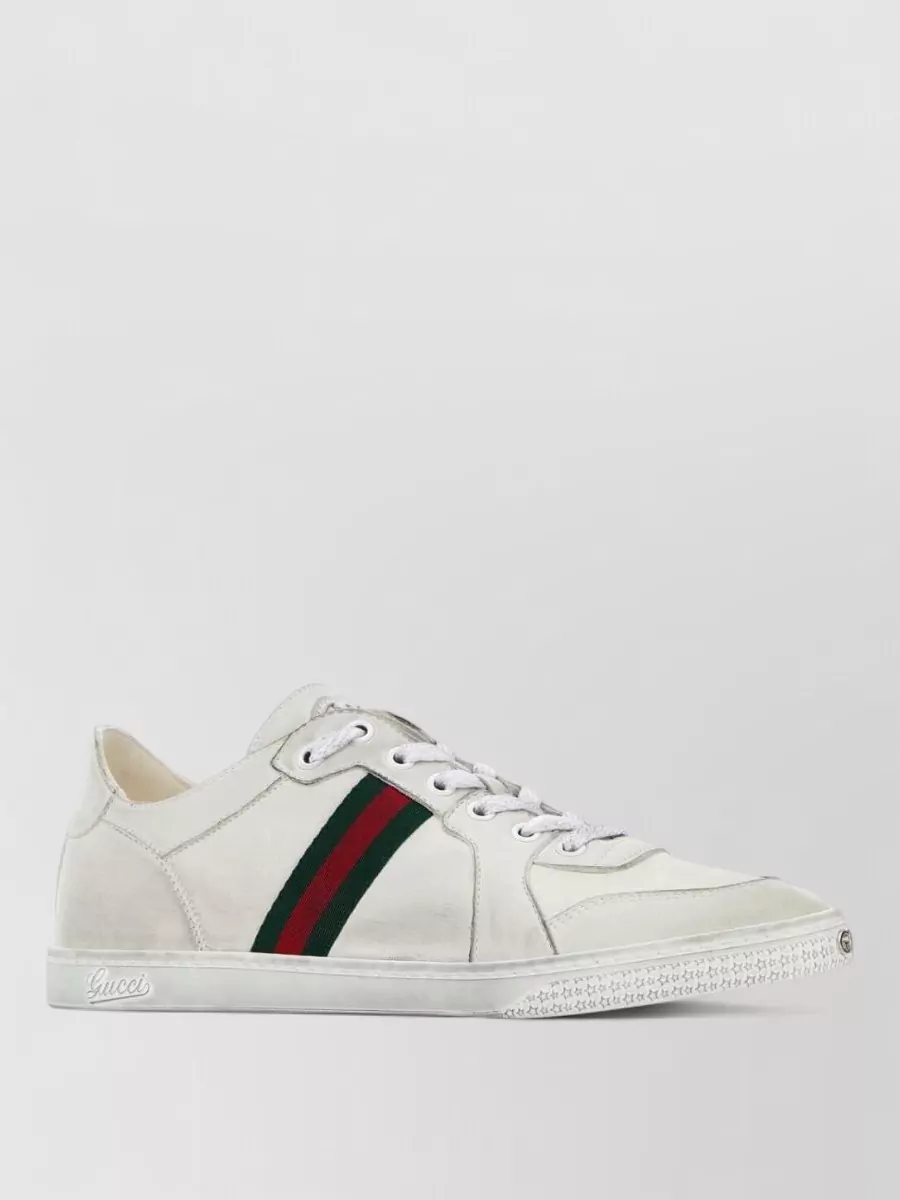 Gucci leather lace-up sneakers
