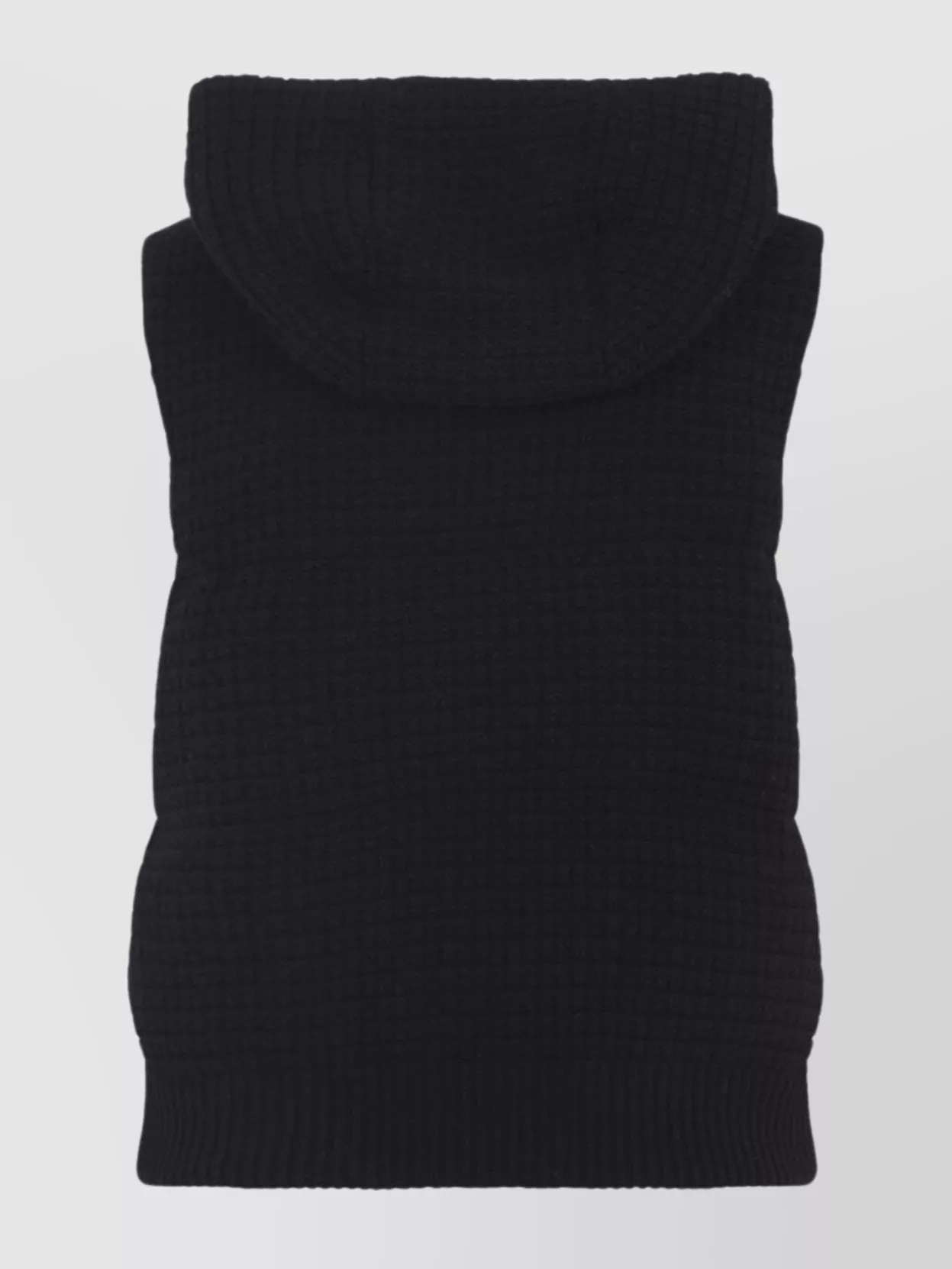 Fabiana Filippi Hooded Sequin Padded Vest In Black