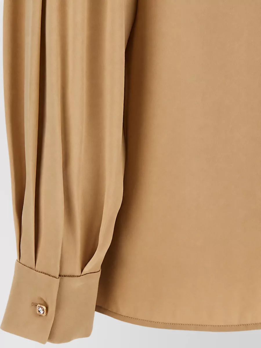 S Max Mara Silk Long-Sleeve Shirt