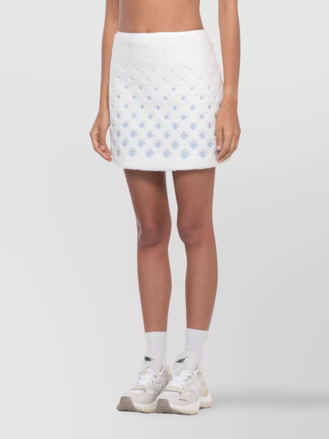 Casablanca Midi Length Skirt Logo Pattern