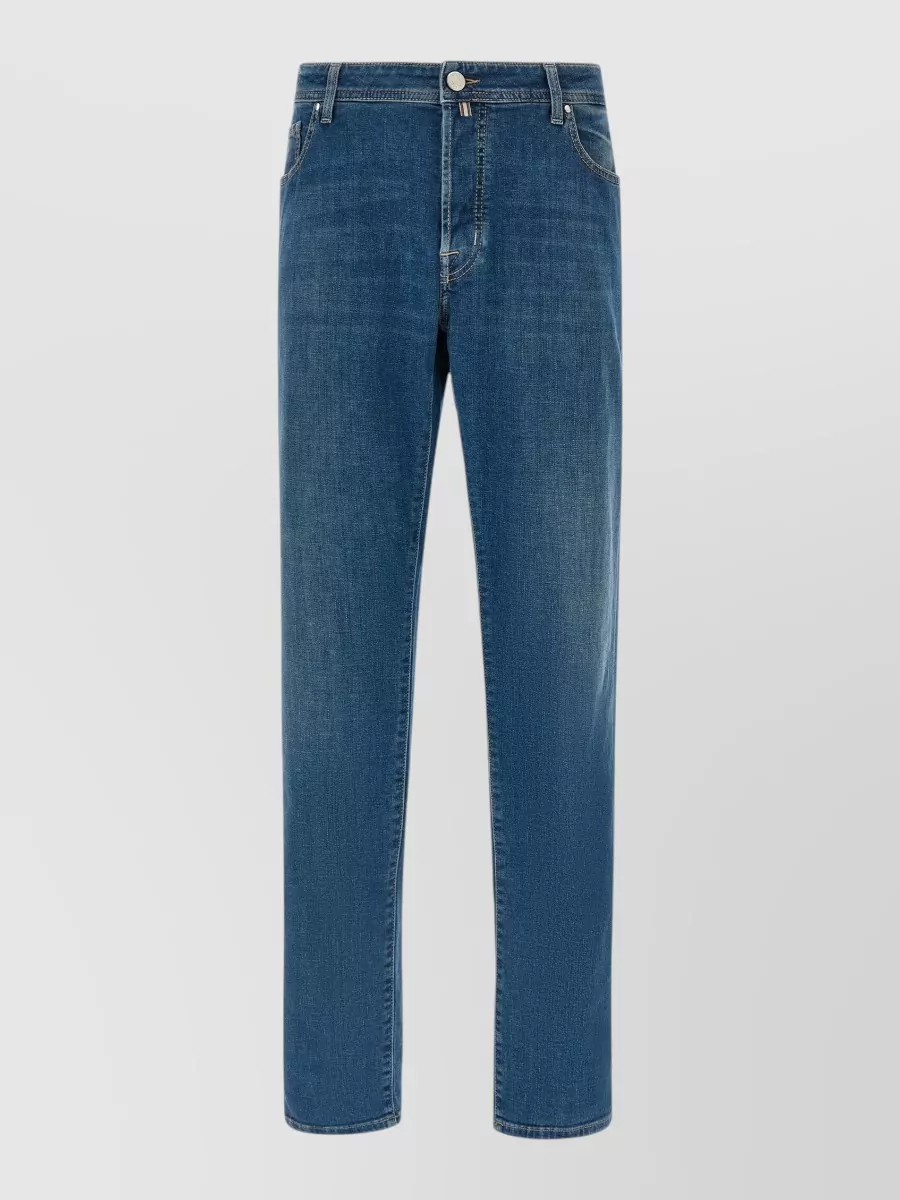 Jacob Cohen Denim Mid-Rise Straight-Leg Jeans