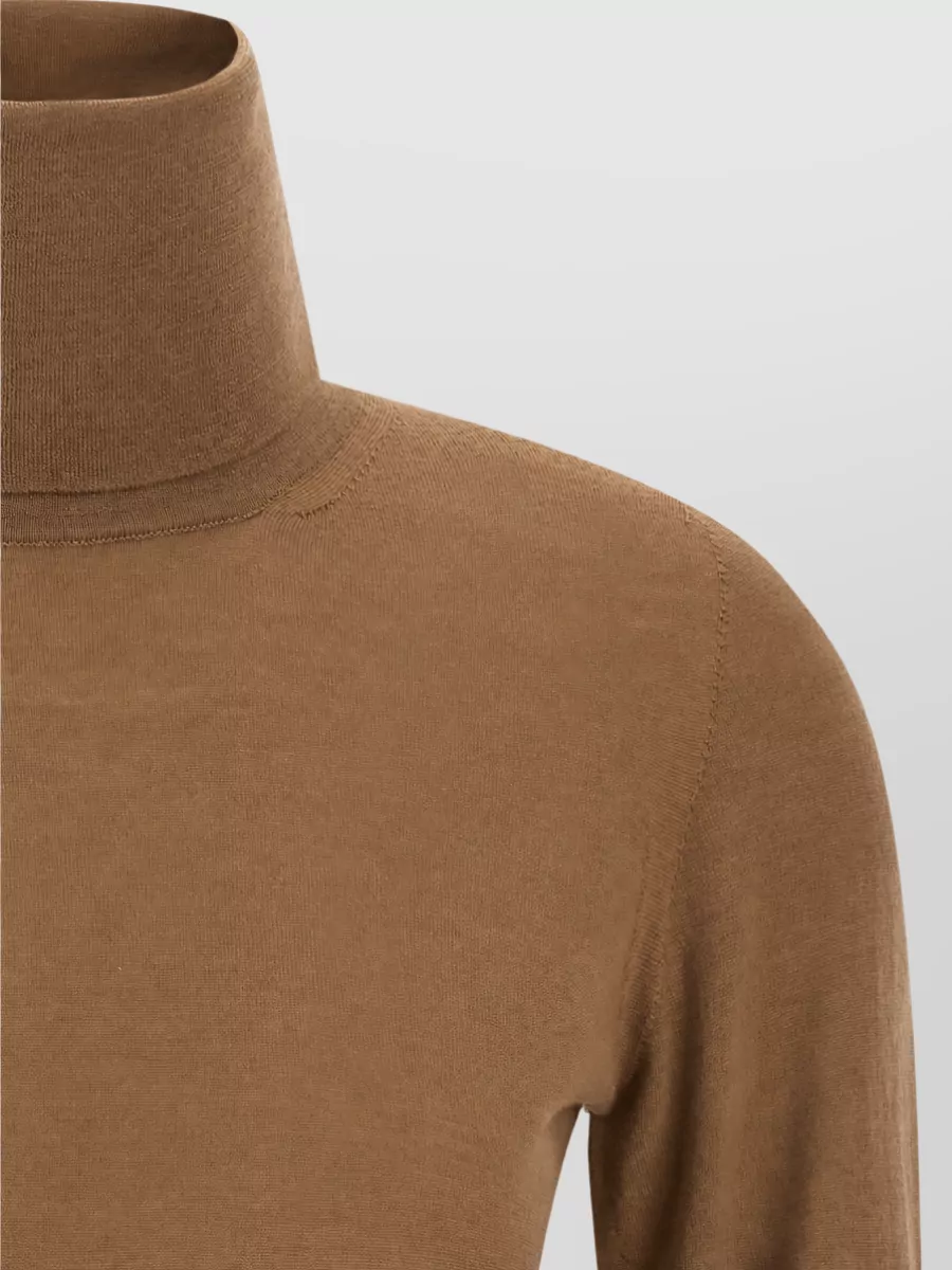Max Mara Wool Ribbed Turtleneck Sweater