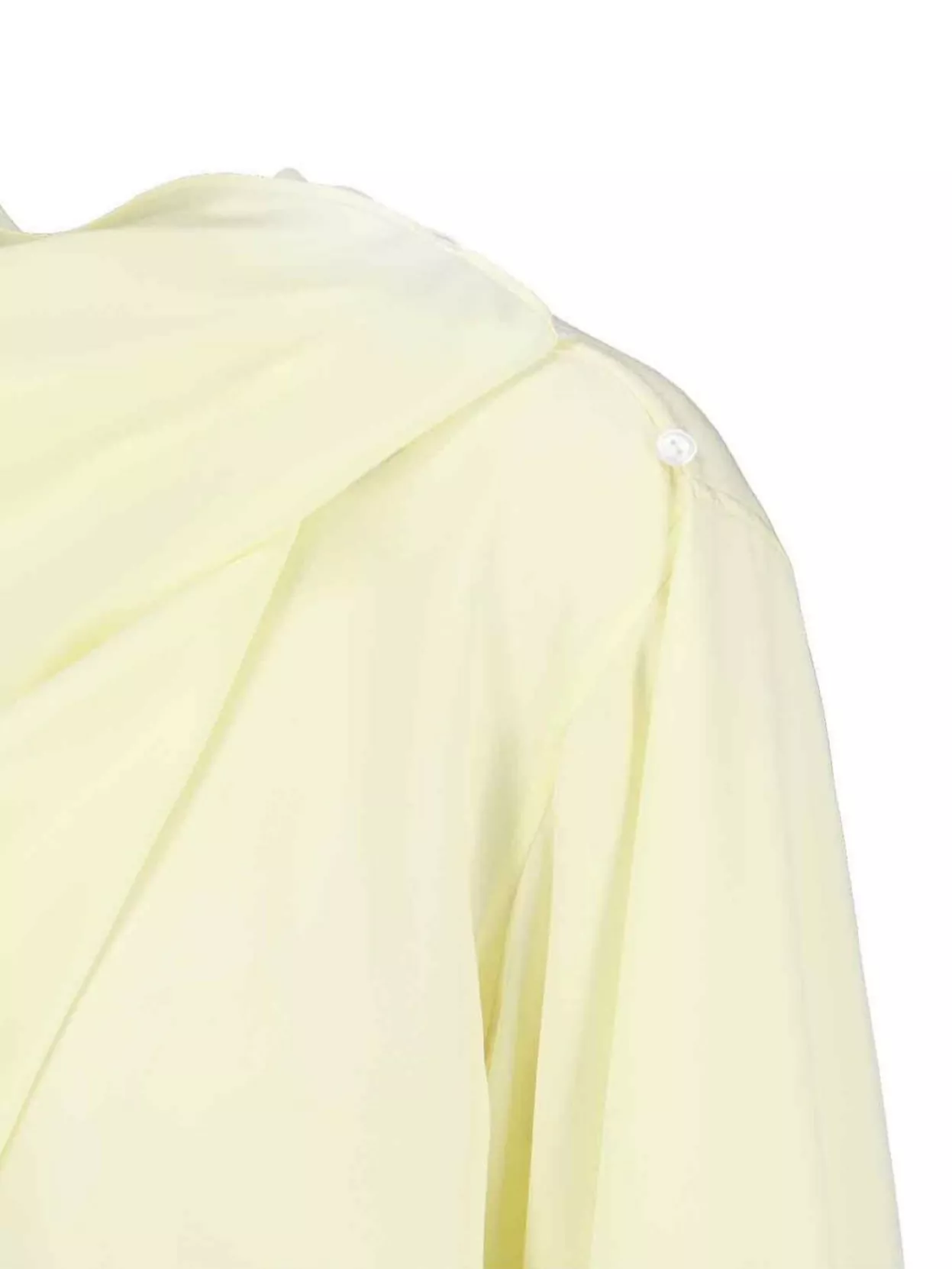 Calvin Klein Draped Long Sleeve Asymmetric Top With Buttons