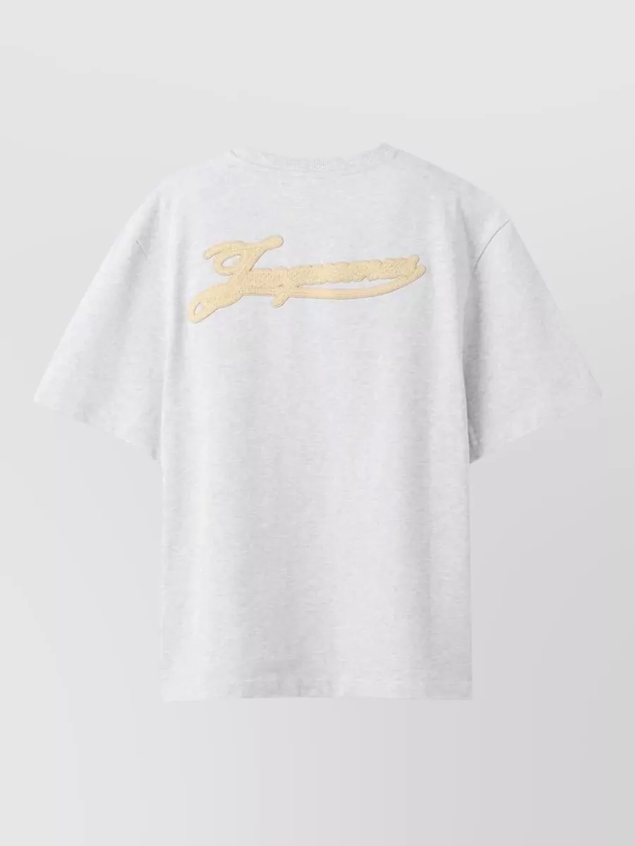 Jacquemus Logo Appliqué Cotton Short-Sleeve T-Shirt