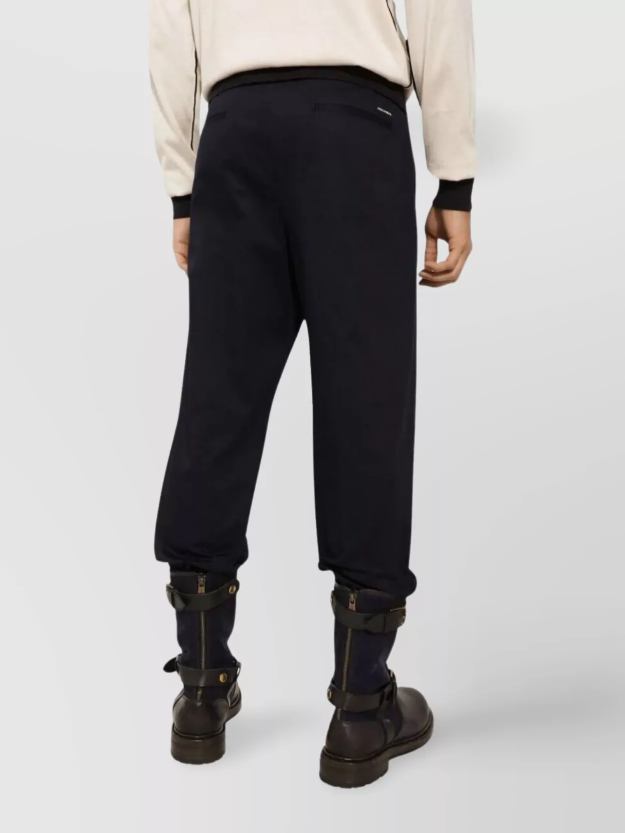 Dolce&Gabbana Tapered Stretch-Cotton Trousers Pockets