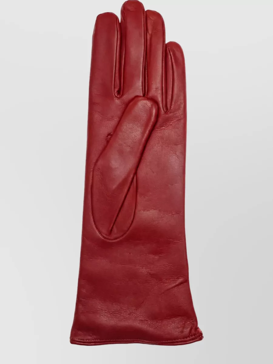 Restelli leather cashmere gloves