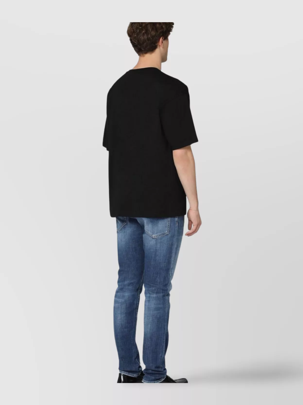 Dolce&Gabbana Straight Leg Jeans With Faded Effect
