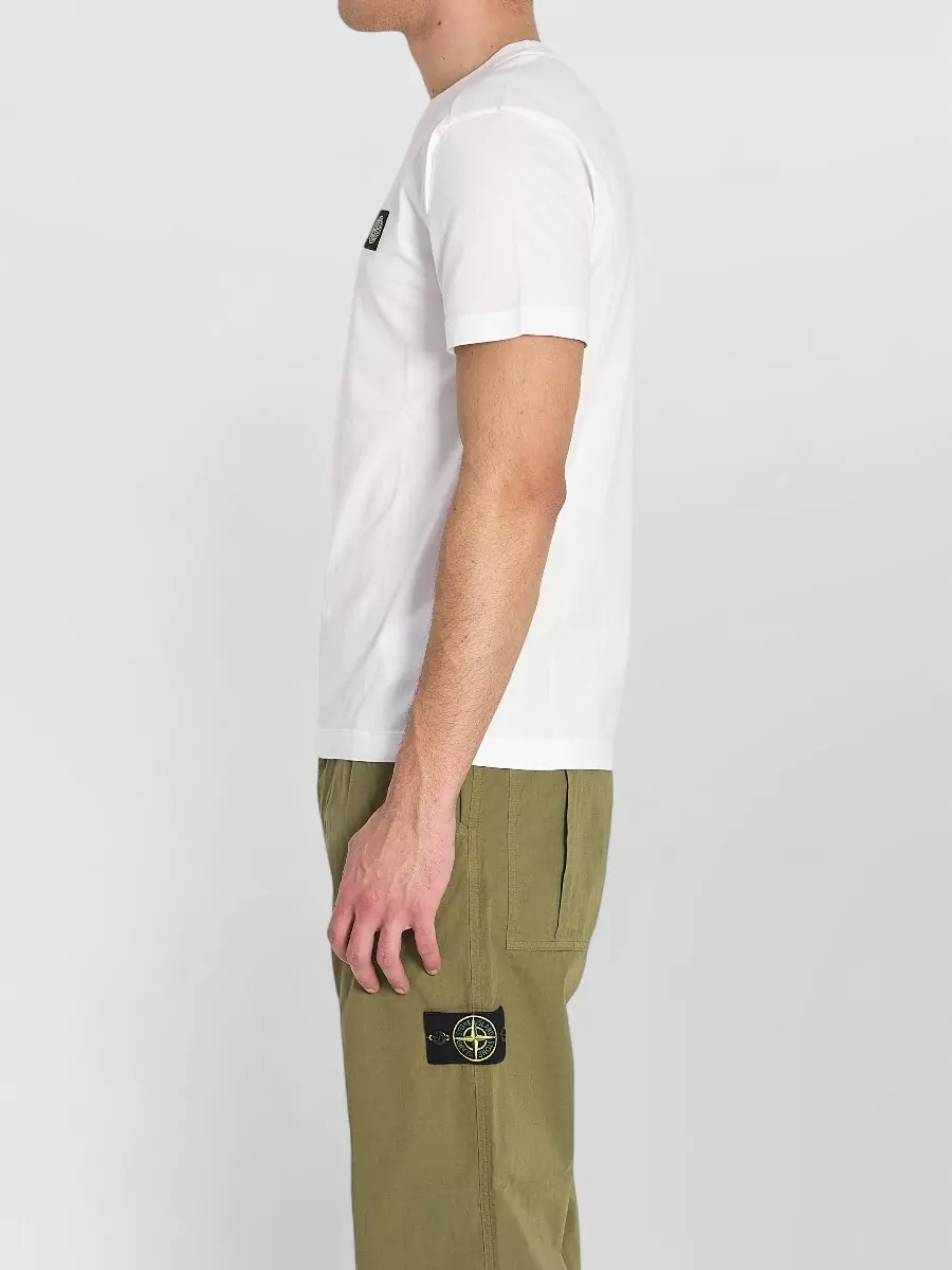 Stone Island Cotton Crew Neck Regular Fit T-Shirt