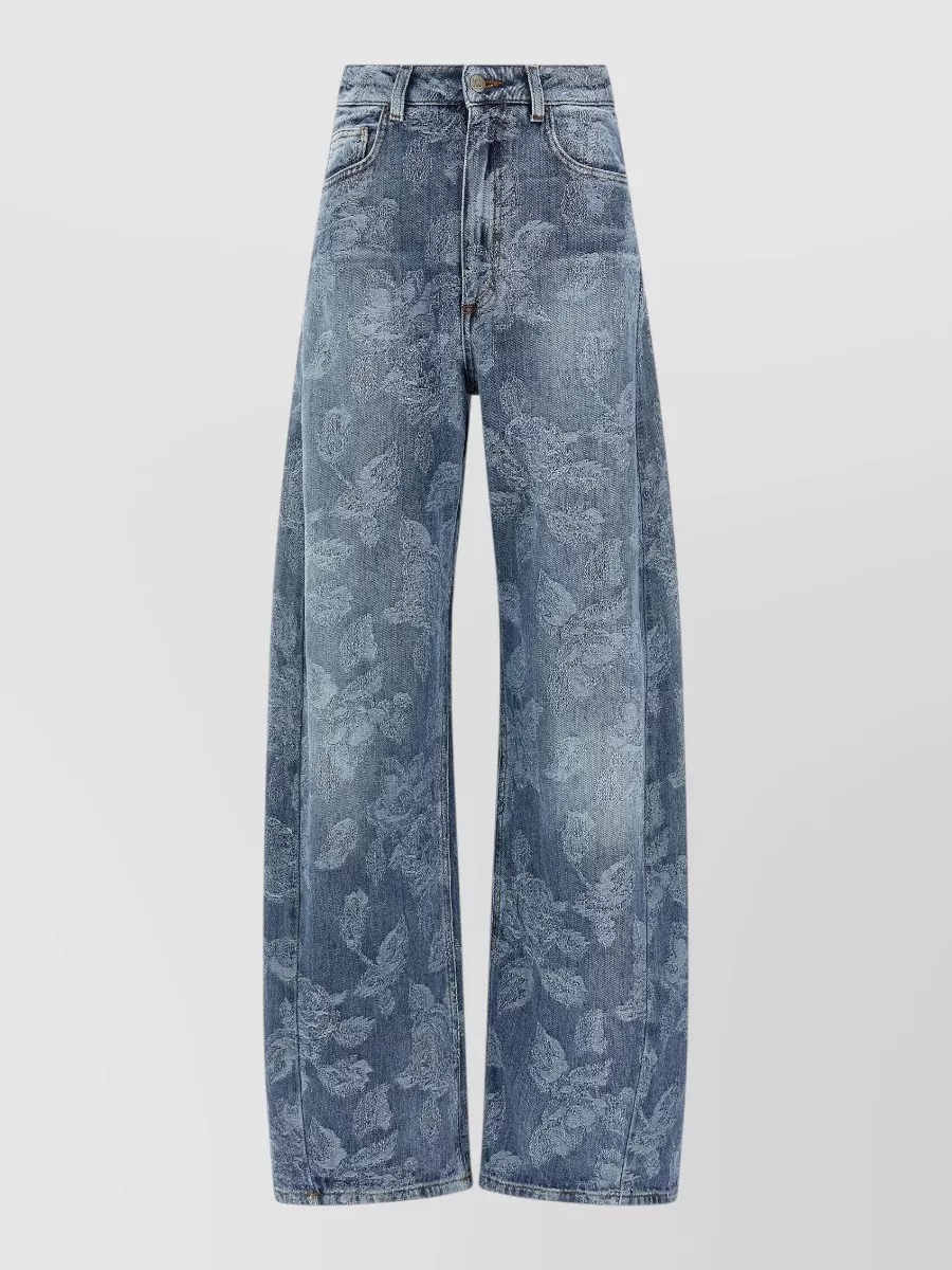 Giuseppe Di Morabito Denim High-Rise Wide-Leg Jeans