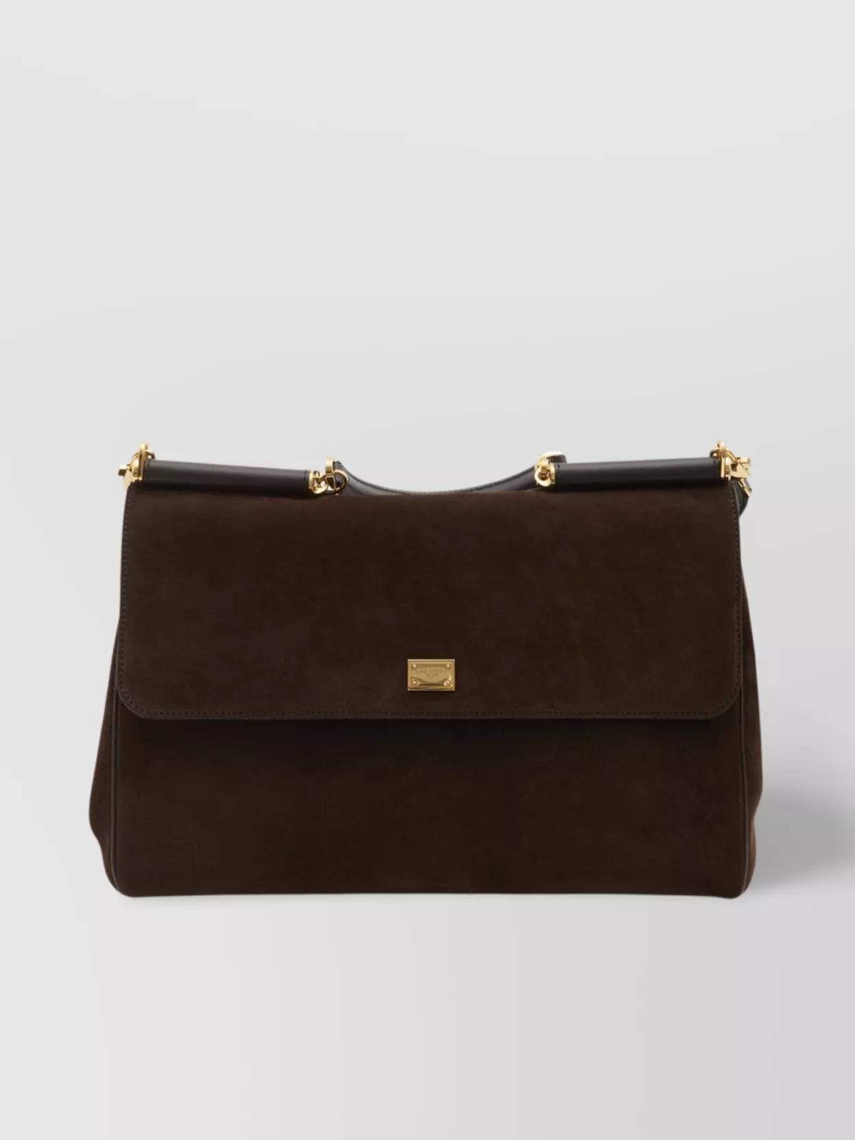 Dolce & Gabbana Sicily Suede Tote Bag With Adjustable Strap