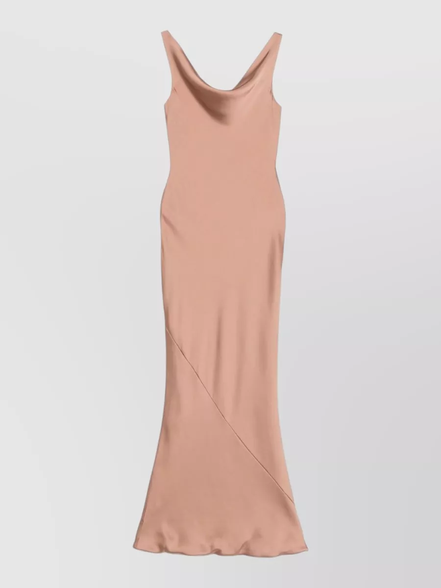 Norma Kamali Sleeveless Cowl-Neck Maxi Dress