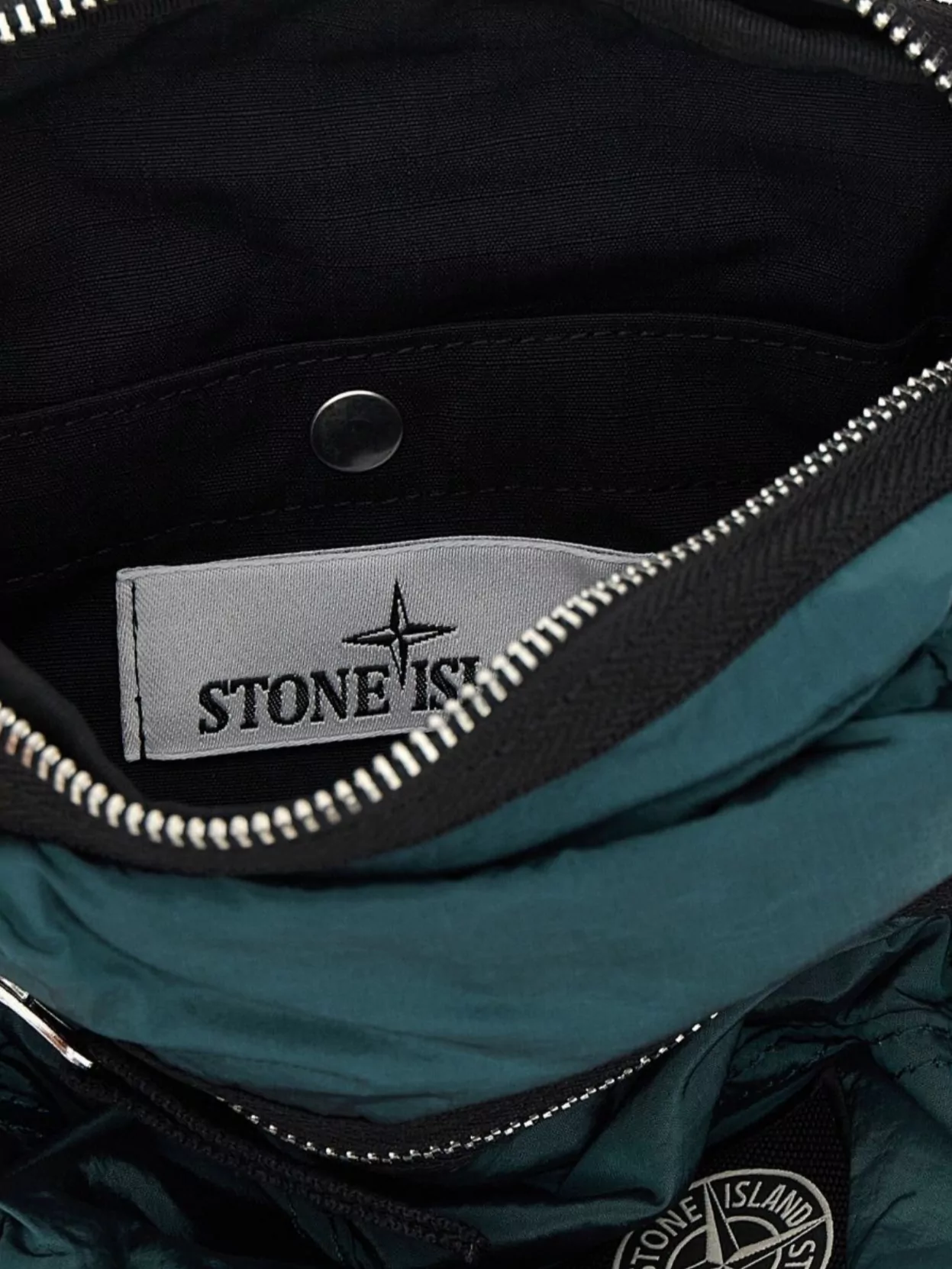 Stone Island Patch Logo Adjustable Shoulder Strap Front Pocket