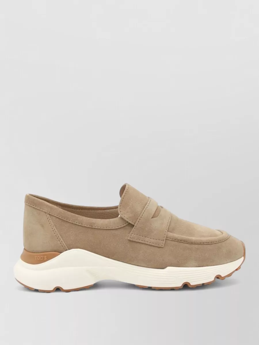 Tod's Leather Slip-On Sneakers